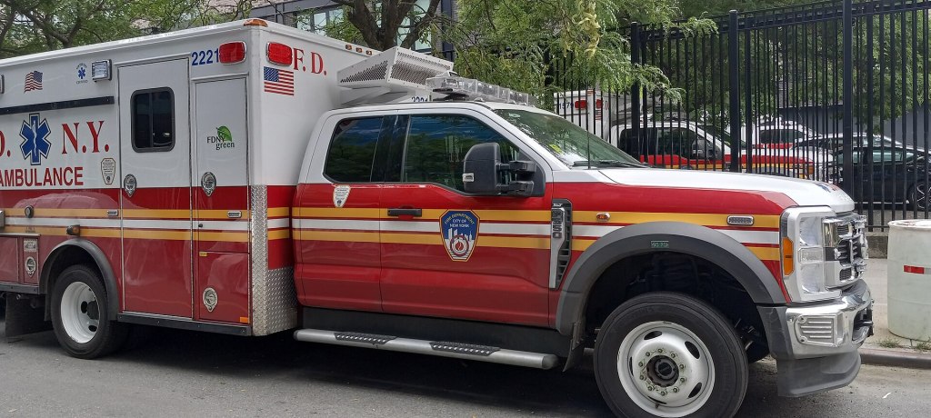An FDNY ambulance in Gowanus, Brooklyn