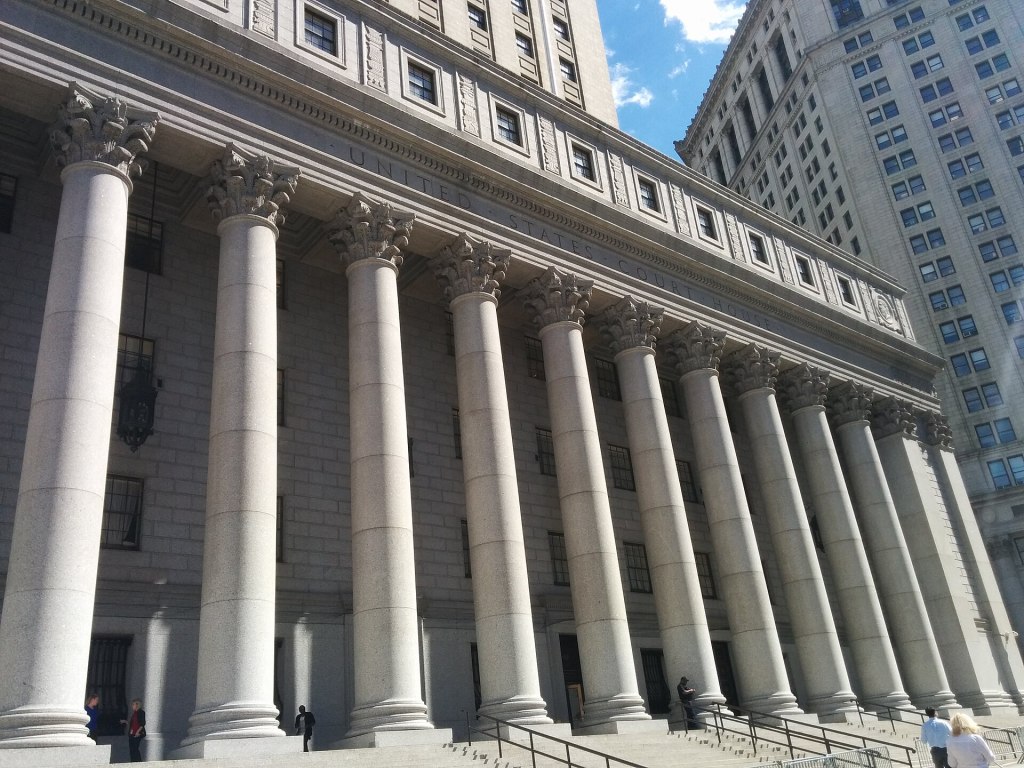 The Thurgood Marshall United States Courthouse in Manhattan