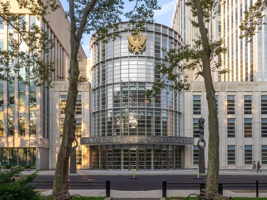 The United States Courthouse for the Eastern District of New York in Downtown Brooklyn